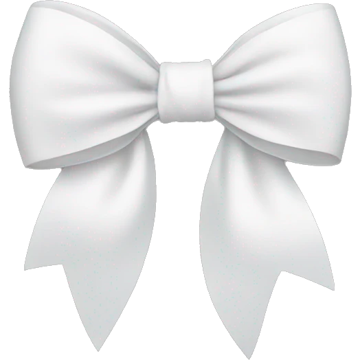 White bow emoji