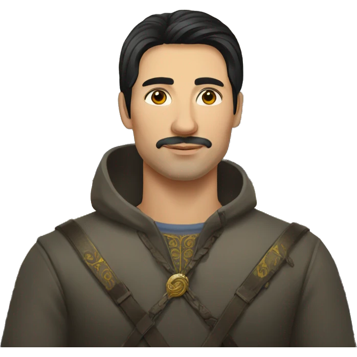 ukrainian-man-with-black-hair-in-vyshyvanka emoji