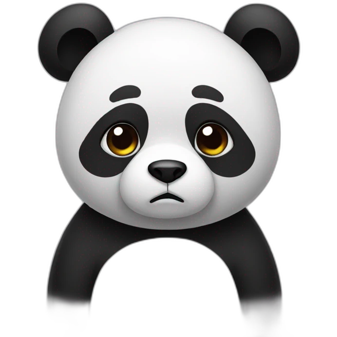 Sad panda emoji