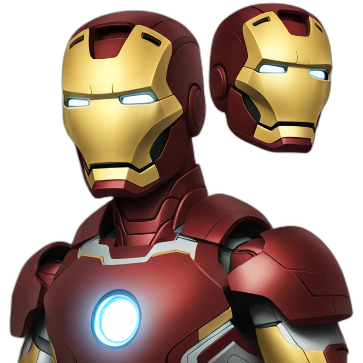 Confused iron man emoji