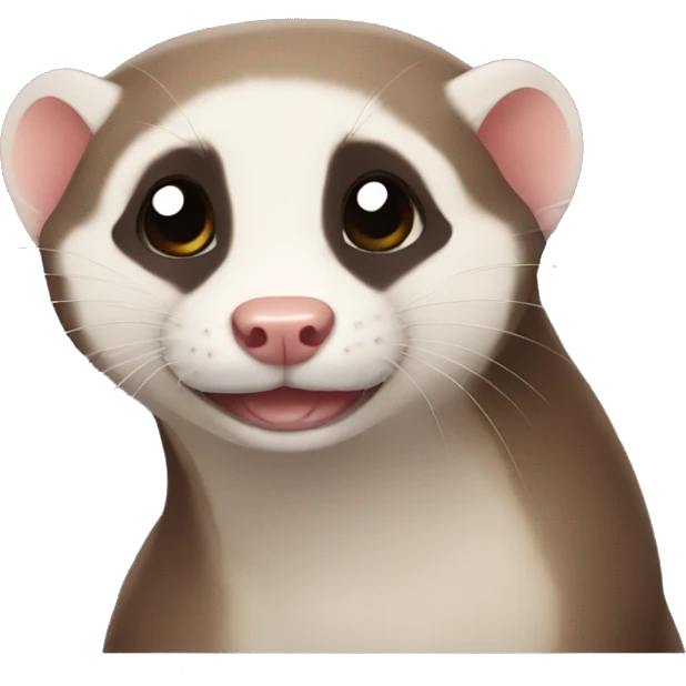 ferret whose ear fell off emoji