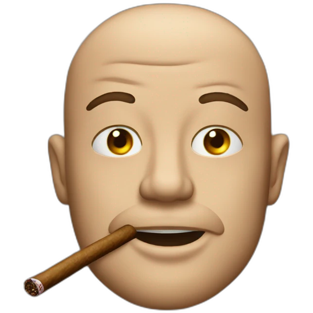 Andrew Tate face with cigar emoji