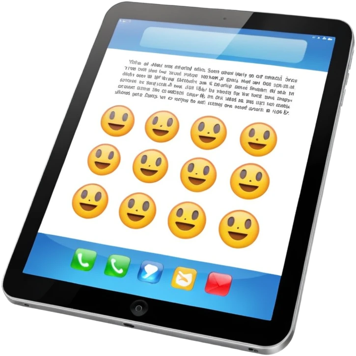 article on tablet emoji