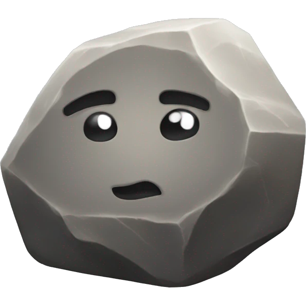 stone in focus emoji