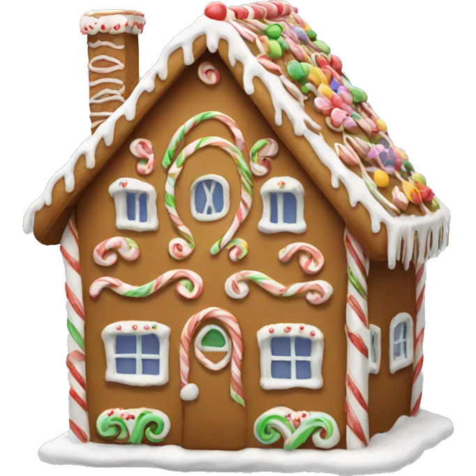 gingerbread house emoji