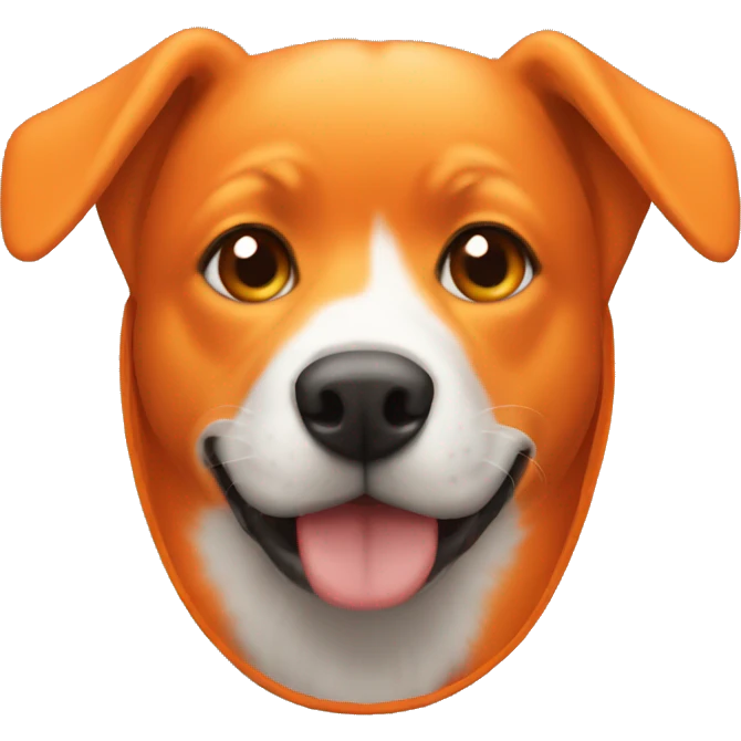 orange pup hood  emoji