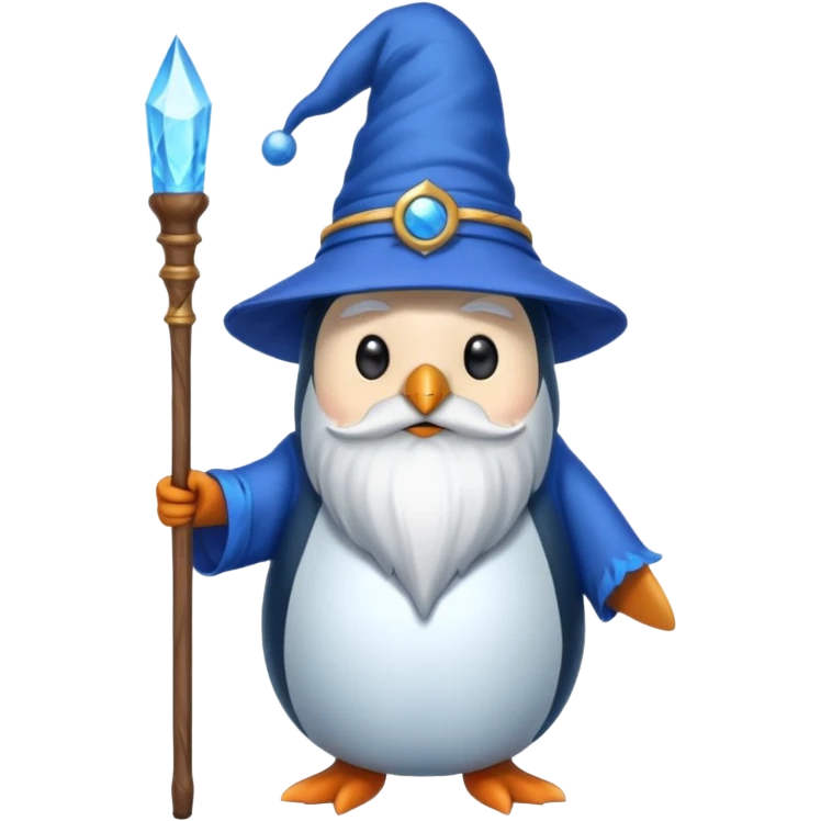 Penguin Wizard emoji