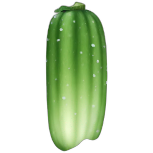 Snow with cucumber emoji