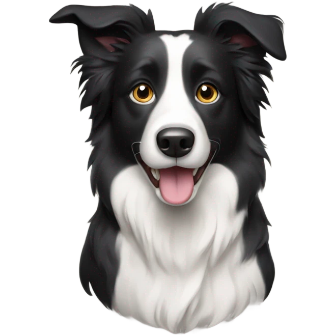 Border collie dog emoji