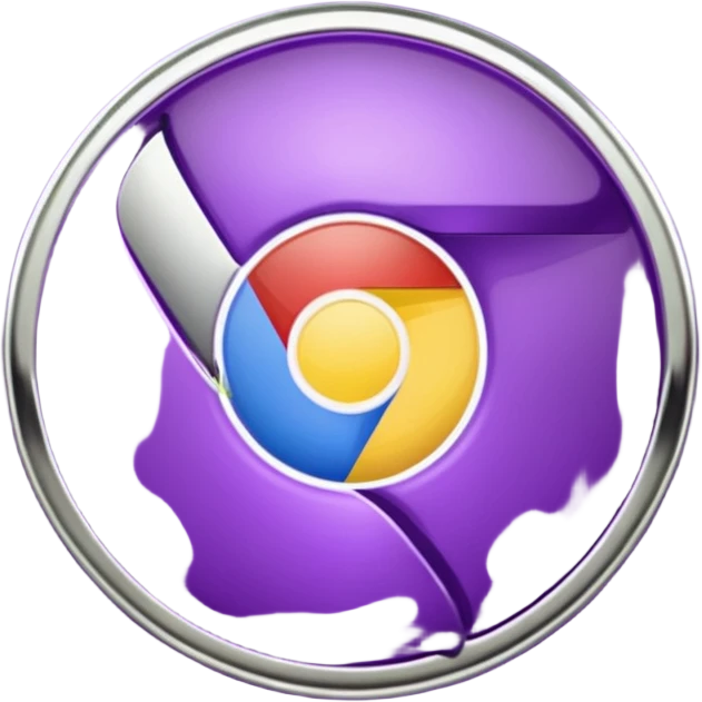dark purple google chrome logo emoji