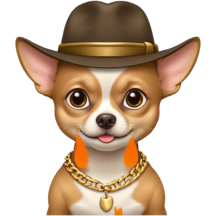 A chihuahua gangster emoji