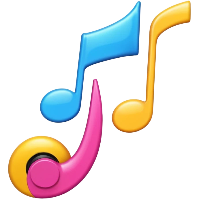 Music to my ears, music flowing into an ear emoji