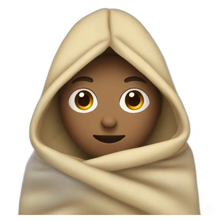Person in a blanket emoji