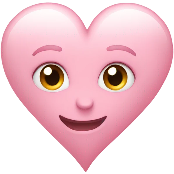 Light pink heart emoji