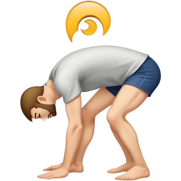 Guy ￼bent over emoji