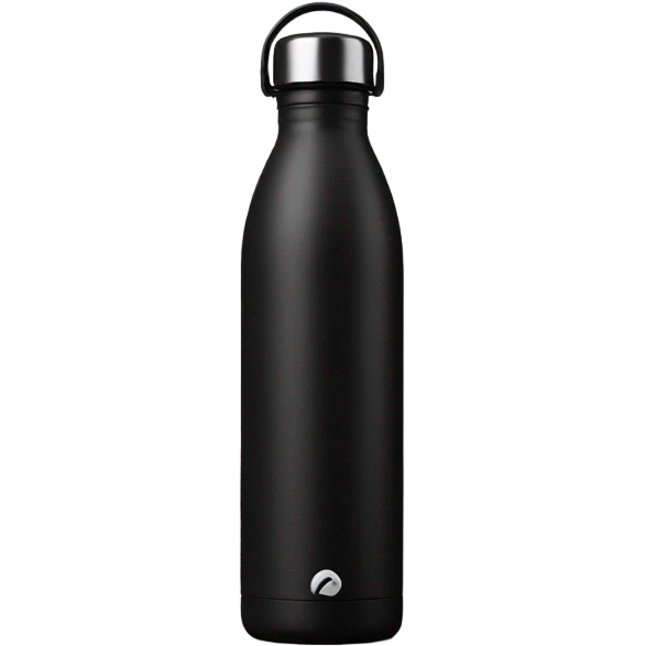 Black water bottle  emoji