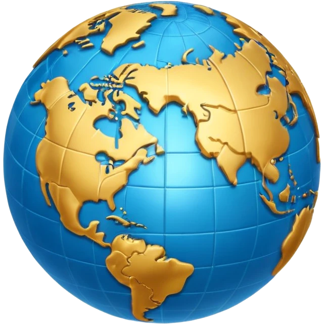 Create a realistic emoji of a text flying around an earth ball. the text includes multiple languages or language signs emoji