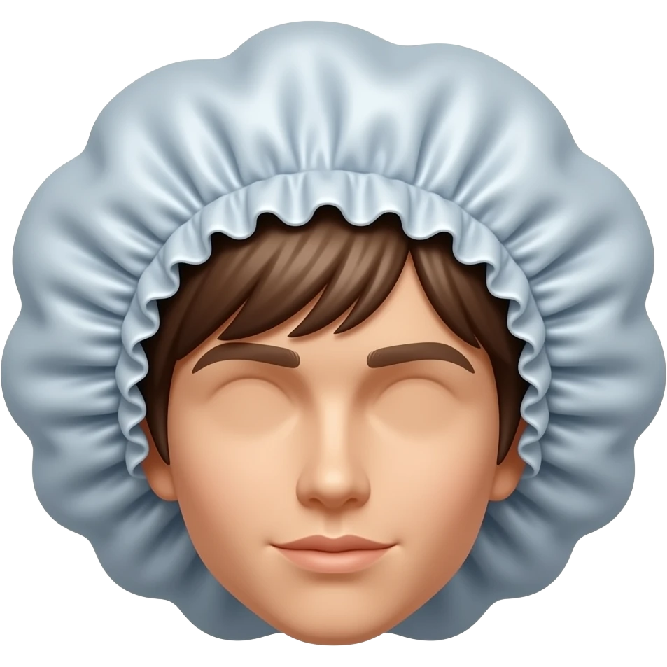 Satin hair bonnet emoji