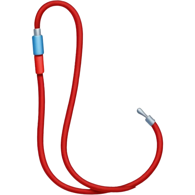 Long Red thread emoji