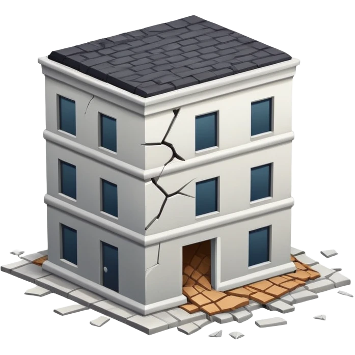 Building damage emoji
