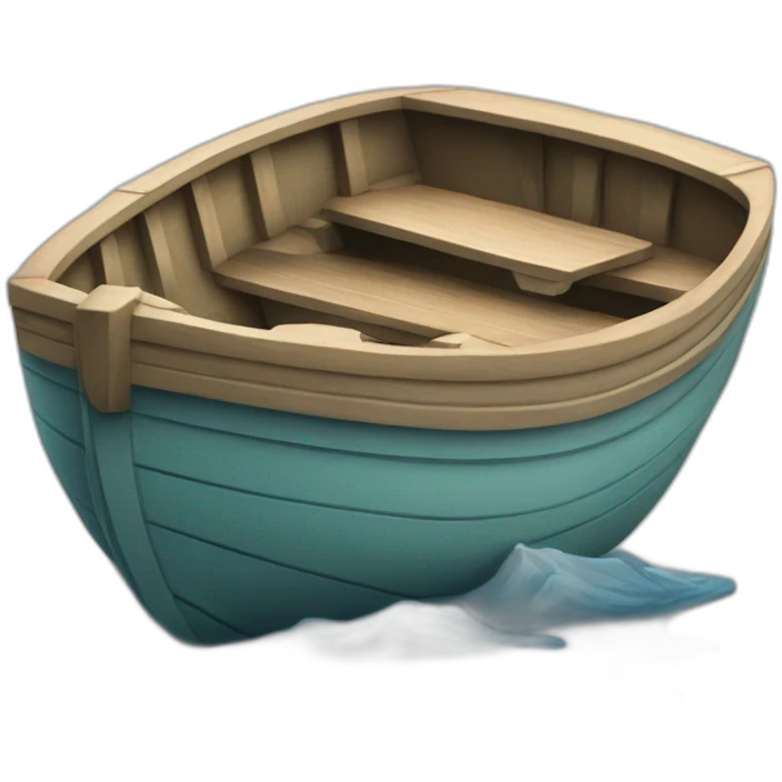 a small boat alive emoji