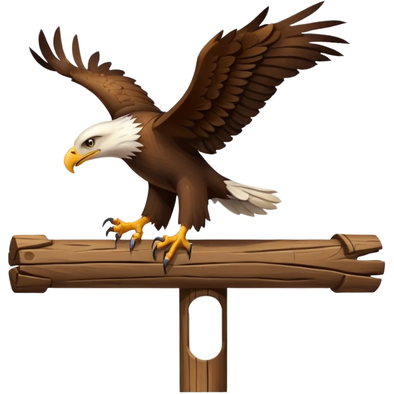Eagle drag a post emoji