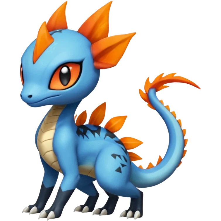 Meloetta-Dewott-Salandit-Nargacuga-Pokémon-Fakémon-fusion-hybrid-creature emoji