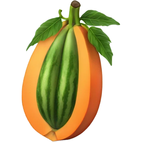 Realistic Papaya  emoji