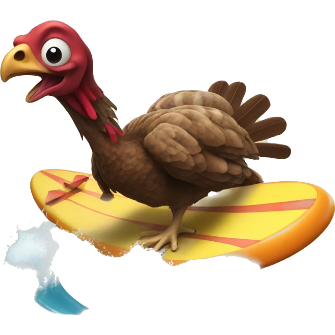 Turkey surfing  emoji