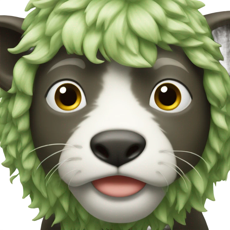 Una vaca verde emoji