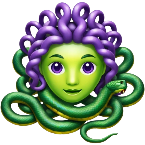  Medusa snake are made of jelly  emoji
