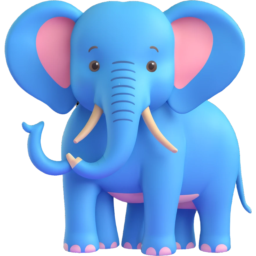 blue elephant emoji