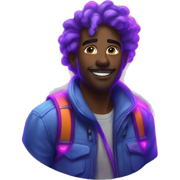 Neon lights aesthetic meets spontaneous adventurer emoji