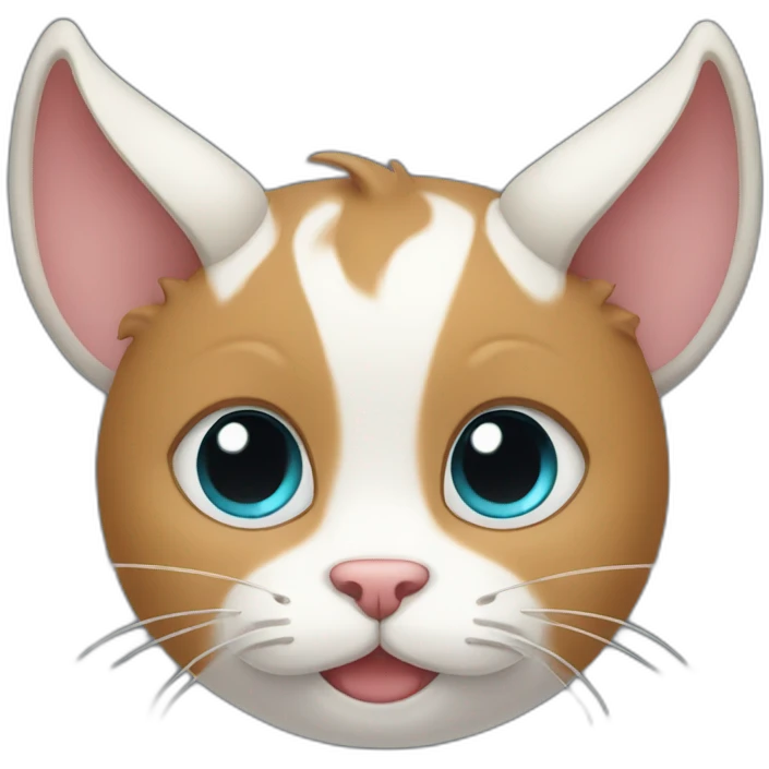 cute cat with goat horns emoji