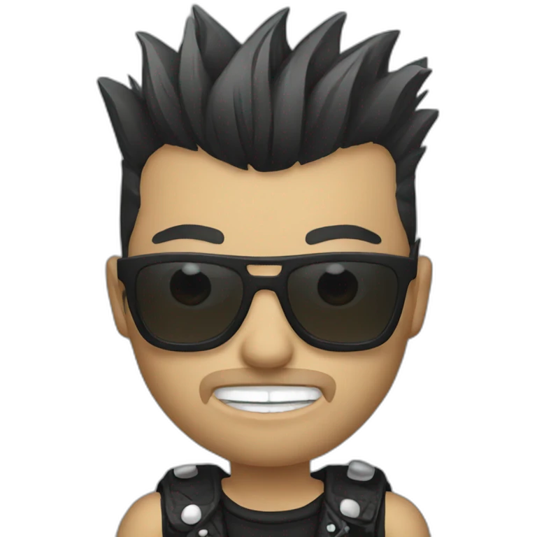 Punk rocker emoji