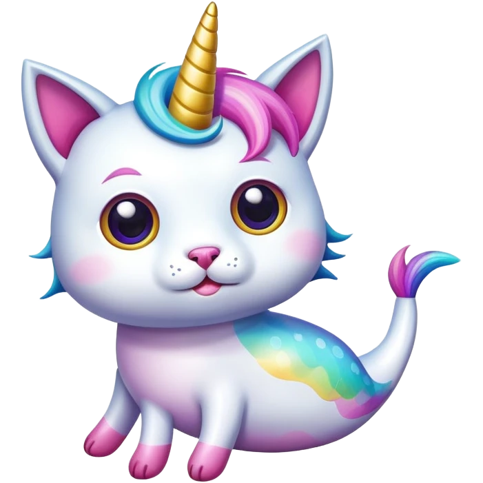 Unicorn cat dog fish emoji
