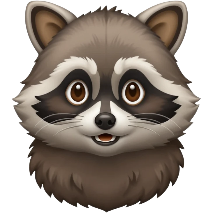 Raccoon farting emoji