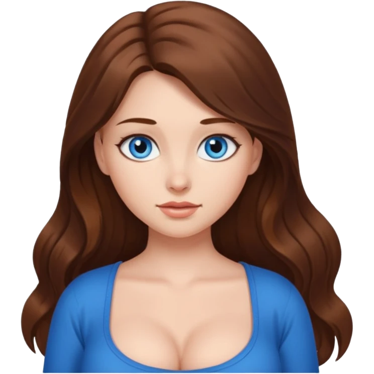 naked girl with bog boobs emoji