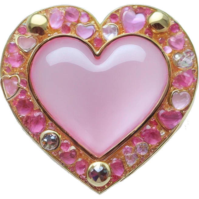 Sailor moon gemstone pink heart transformation brooch  emoji