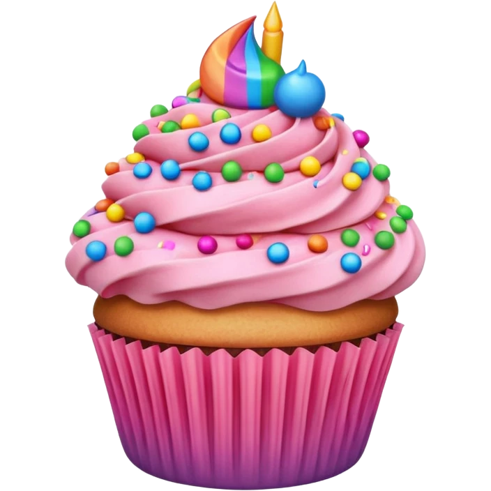 cupcake rosa emoji