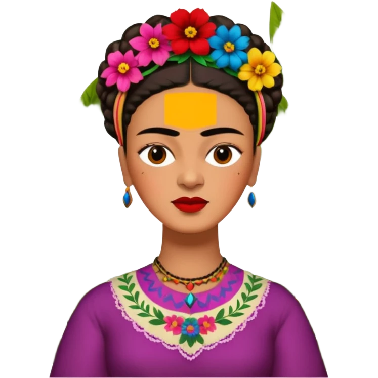 Frida Kahlo un garden emoji