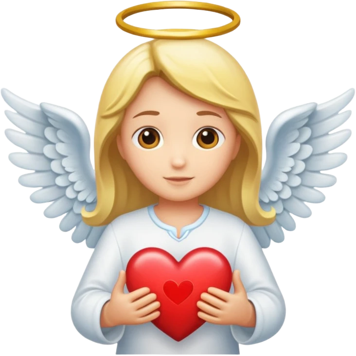 angel and heart emoji