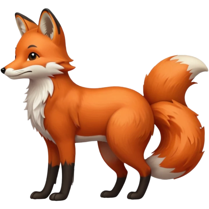  Volpe animale di lato emoji