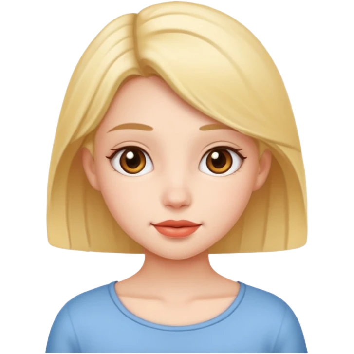 A beautiful asthethic cute girl emoji