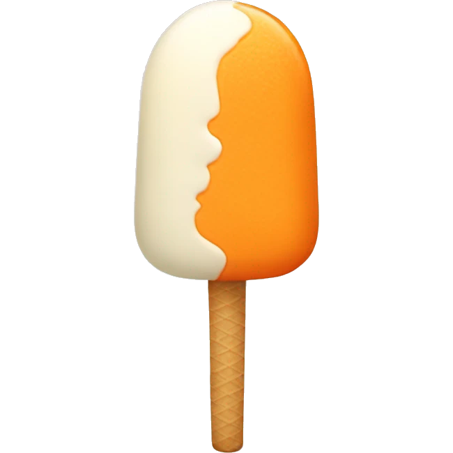 Creamsicle ice cream pop emoji