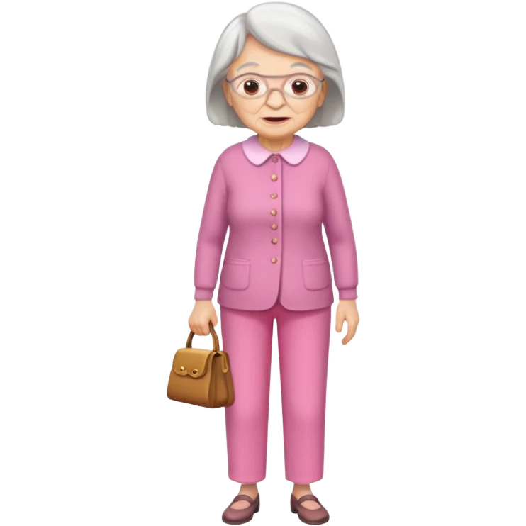 Old lady wearing pink pants emoji