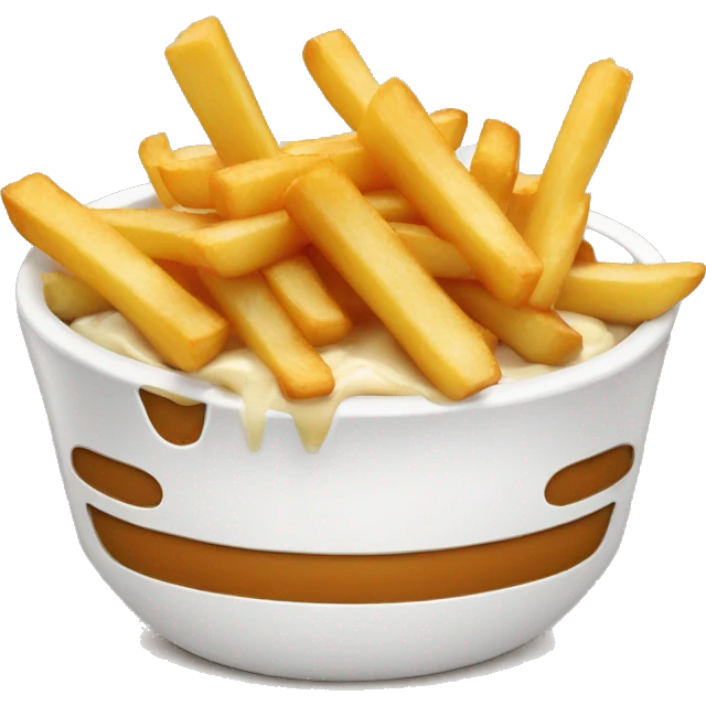 Poutine qui mange des pâtes  emoji