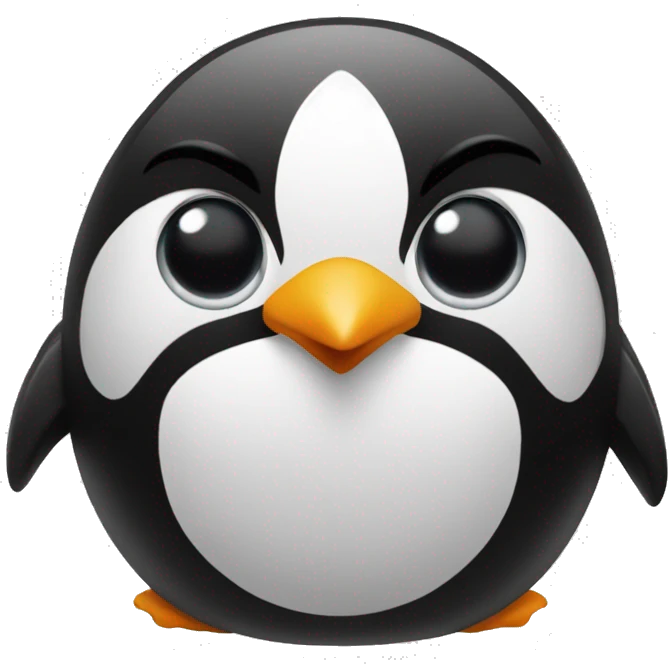 a penguin making a frat boy face emoji