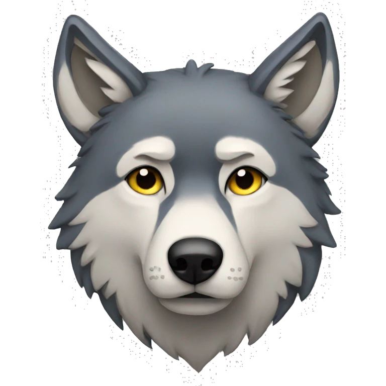 sad wolf emoji