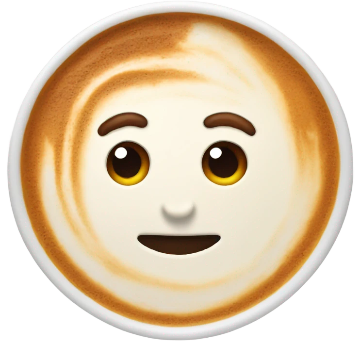 Realistic pumpkin latte emoji